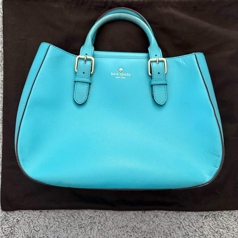 kate spade Turquoise Blue Leather Satchel